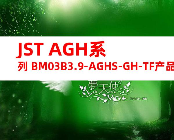 JST AGH系列 BM03B3.9-AGHS-GH-TF产品图纸